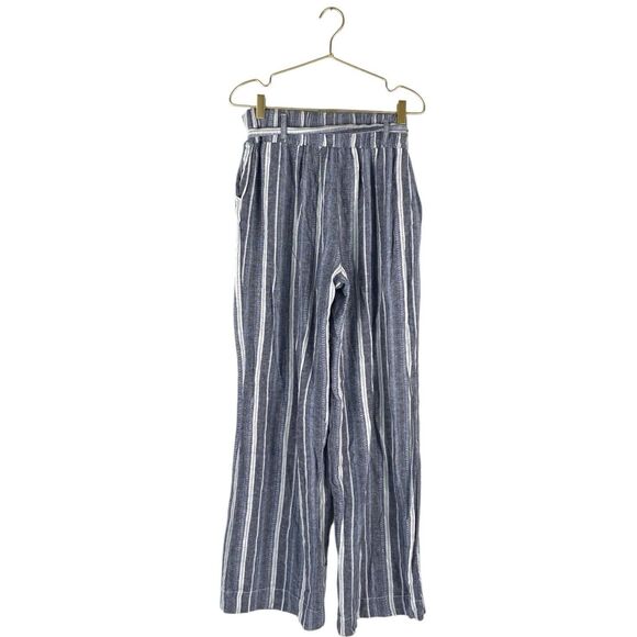 Sound/Style by Beau Dawson Womens Blue Linen Pants Summer Lux SpringM 102 - Picture 3 of 7